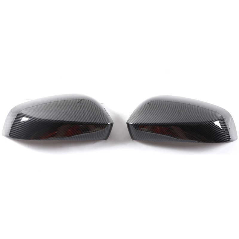 car-attention Carbon Fiber Style Rear View Mirror Outside Cover Cap