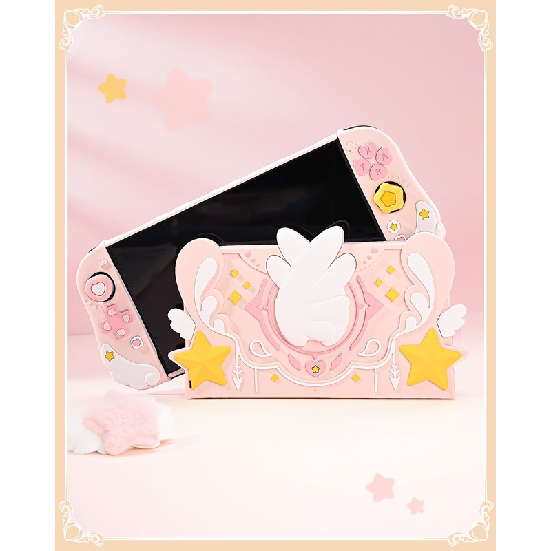 GeekShare Switch2ドックカバー ドック保護カバー 耐衝撃 防塵 防傷 滑り止め設計 オリジナルデザイン おしゃれで可愛い 保護ケース