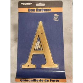 Taymor House Letter A Taymor Elegant Brass 6" Letters Solid Brass Number New Old Stock