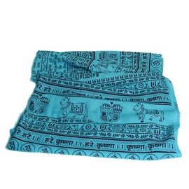 Prabhuji's Gifts Yoga Meditation Prayer Shawl - Maha Mantra Yoga Meditation Shawl - Meditation Shawl Wraps for Women and Men