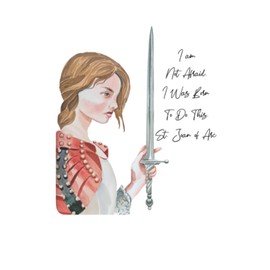 saint joan of arc notebook: 120 page , lined , 6 x 9