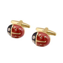 Yoursfs Animal Cufflinks, Cute, Ladybug Cufflinks, Red, Fashionable, Cufflinks, Men's, Women's, Accessories, Present