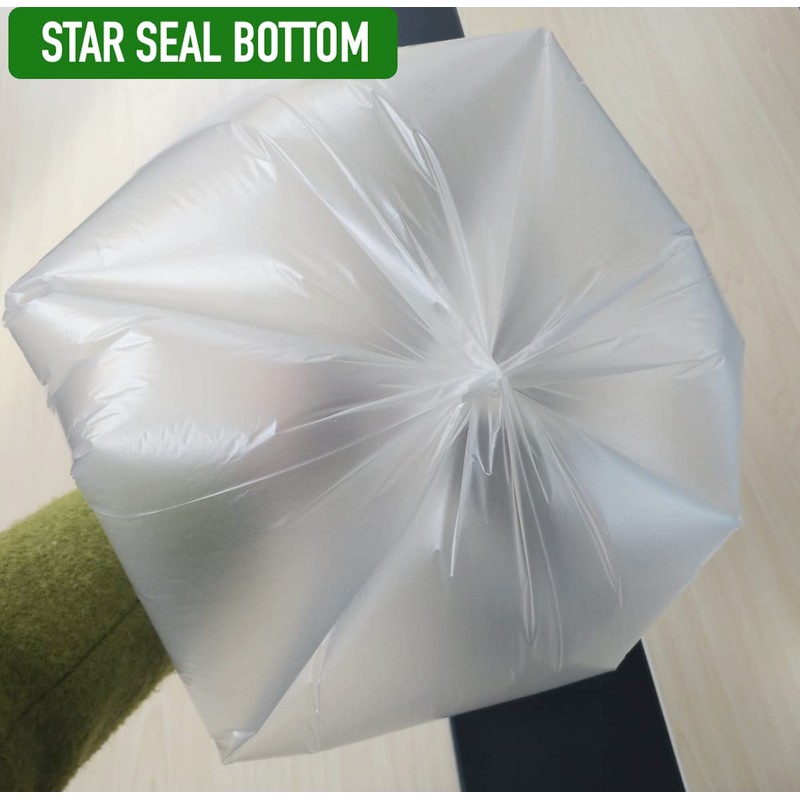 2.6 Gallon Clear Bathroom Trash Bags (240 Bags) 2 Gallon