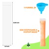 300 Disposable Ice Popsicle Mold Bags Comes With A Funnel,