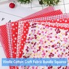 50 Cotton Fabric Squares 10x10cm - Precut Patchwork Material for