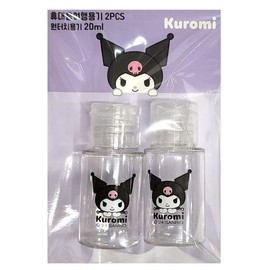 눌러서 바로 나오는 쿠로미 원터치 여행용기 20ml 2입 눌러서 바로 나오는 Press-to-release Kuromi One-Touch Travel Container 20ml 2-pack