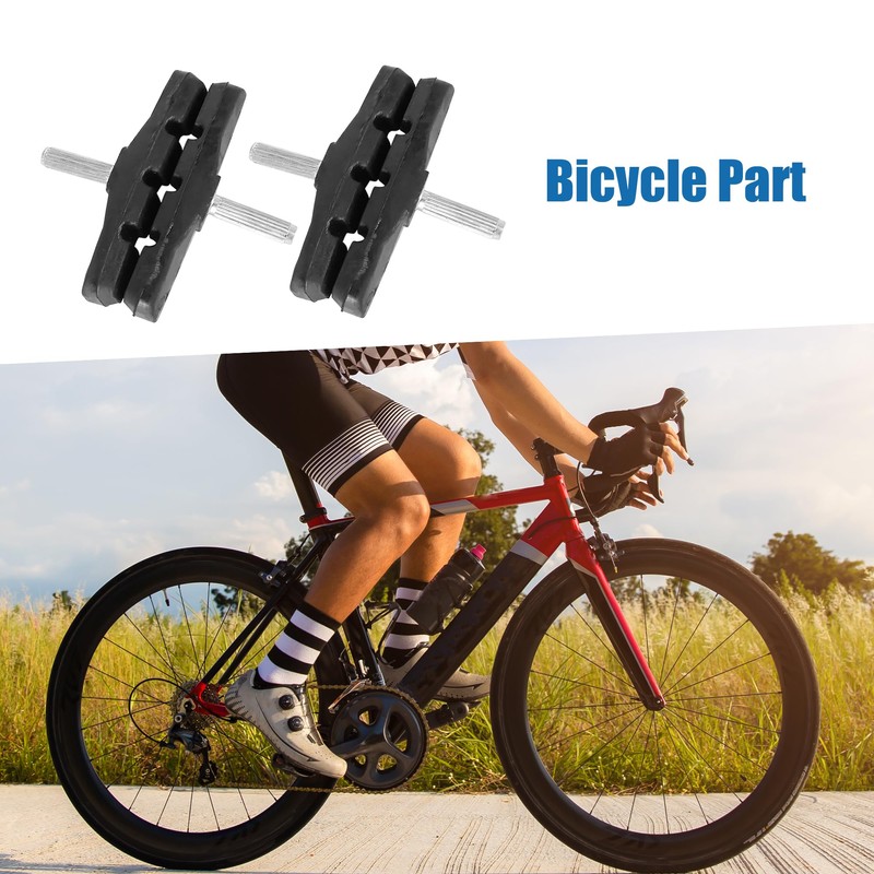 A ABSOPRO Bike Cantilever Brake Pads Threadless Post Mountain Bike