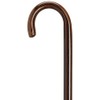 Crook Handle Cane Wood Cane 1" Diameter (Ebony)