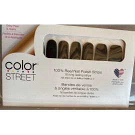 Color Street Nail Strips ~ MIDNIGHT IN MANHATTAN ~ Black ~ NIP