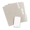 Permanent File Folder Labels, 11/16 x 3 7/16, White, 252/Pack