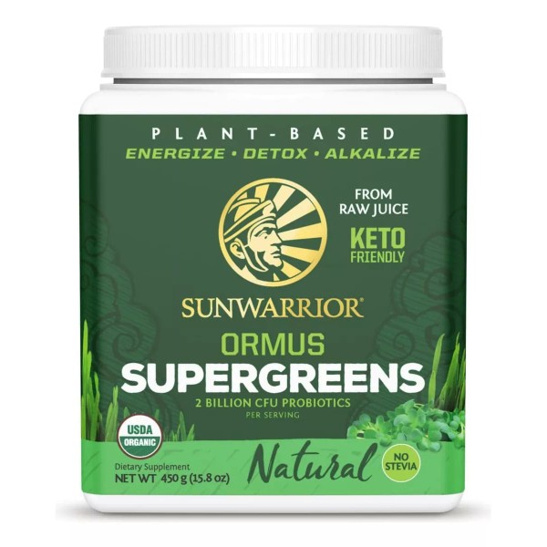 Sunwarrior Ormus Supergreens Natural 450 Gramos Sfn