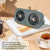 20W Solar Panel High Speed Airflow 5V Dual Exhaust Fan