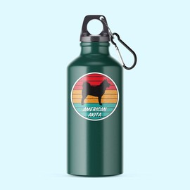 Squiddy American Akita Dog - Vinyl Sticker for Car, Laptop, Notebook (5" Wide)