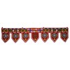 Purpledip Cotton Bandhanwar (Bandharwal Toran) 'Fireworks': Door Hanging Window Valance