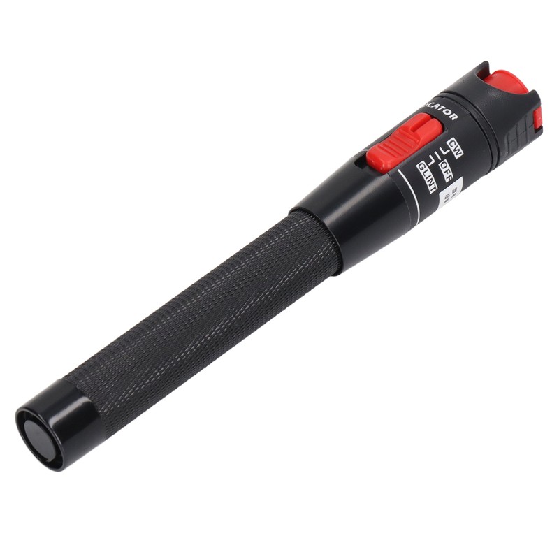 Black Fiber Optic Visual Fault Locator Anti Slip Handle Ergonomic
