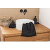 ZOLLNER Set of 10 Guest Towels with Three Draft Stripes,