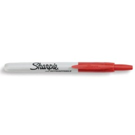 SHARPIE MARKING PENS PMFRTR PERMANENT MARKER RED 1 EACH RETRACTABLE