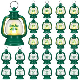 VIHOSE 24 Pcs Mini Camp Bachelorette Lanterns Decor Bulk Camping Bachelorette Party Favors 4 Inch Small Lantern Table Centerpiece Camp Bach Hanging Lamp Ornaments for Camping Party Decorations