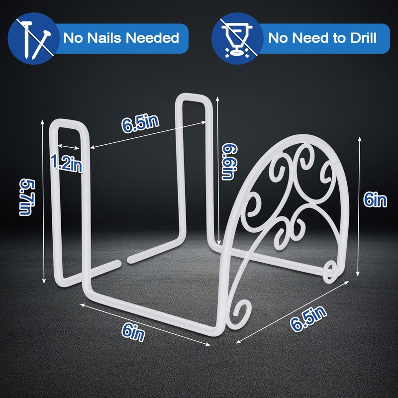 Wonderjune 2 Pcs Hose Holder Wall Mount Garden Heavy Duty