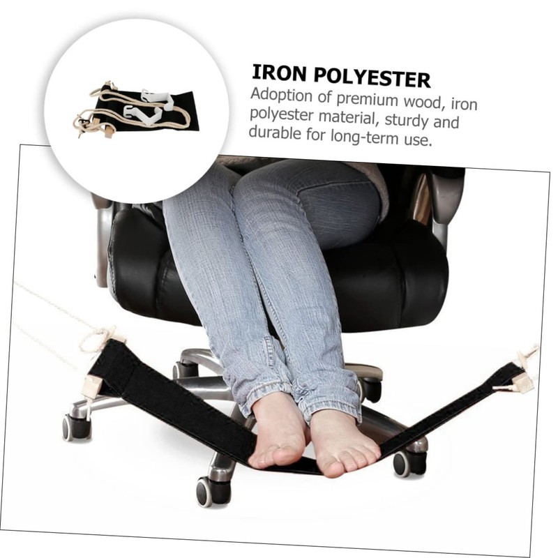 TEHAUX Foot Hammock Hanging Foot Hammock Footrest Home Office Footstool