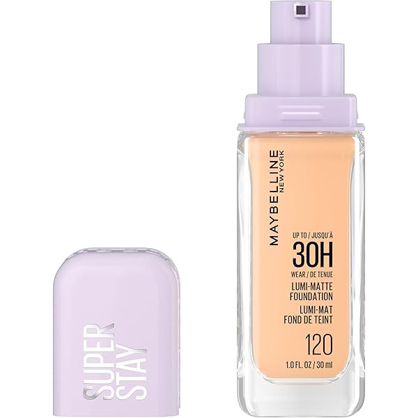 Maybelline Super Stay Lumi-Matte Foundation, Lightweight and Buildable Full Coverage