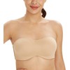 Lemorosy Multiway Strapless Bra Women's Plus Size Non-Padded Smooth Seamless