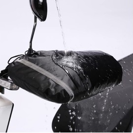 IBLUELOVER Motorcycle Handlebar Gloves Waterproof Motorbike Muffs Handlebar Warmers Windproof Winter Scooter Bike Gloves Mittens with Big Mouth for Motorcycles Scooters Bike Snowmobiles