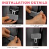 DXNQ 2PCS Car Seat Belt Buckle Covers, Anti-Scratch Silicone Auto