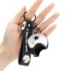 Raheem Motorcycle Keyring with Star Keyring Motorcycle Helmet Keyring Helmet