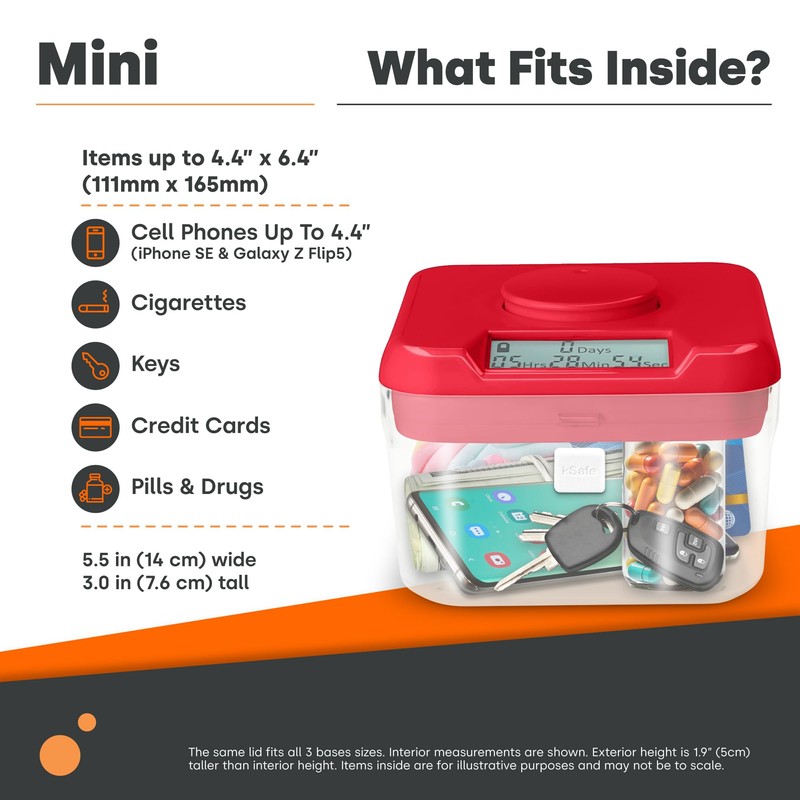 Kitchen Safe Time Lock Safe - Phone Safe Box with