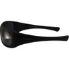 Bluewater Polarized Paddle Sunglasses Matte Black Frames Polarized Grey Lenses