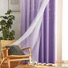 Azurehop Double Layer Star Rainbow Curtains, Kids Nursery Blackout Princess