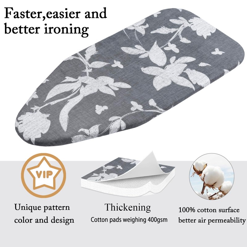 MZXcuin Small Ironing Board Cover Scorch Resistant, Cotton Table top