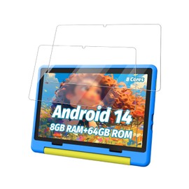 Screen Protector for URAO 2024 Tablet 10 Inch, HD Clear Tempered Glass Film for Android 14 Tablet, 9H Hardness, High-Sensitive, 2-Pack