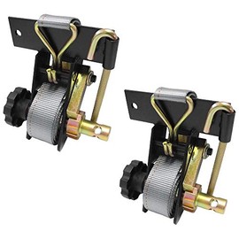 Pair Of 5485SQ Ladder Rack Ratchet Tie-Down Straps Square Mount Replaces Buyers 5480005