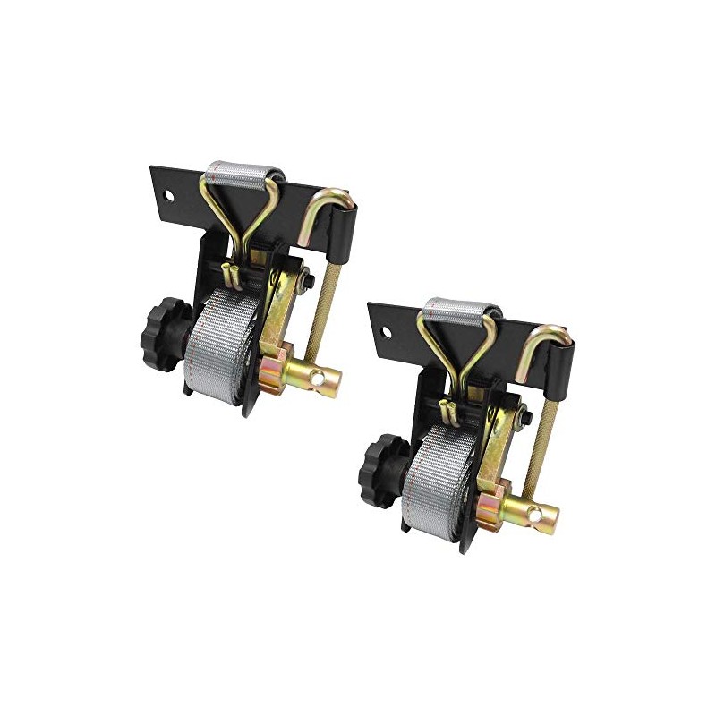 Pair Of 5485SQ Ladder Rack Ratchet Tie-Down Straps Square Mount