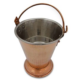 IBA Indianbeautifulart Tableware Serving Balti Copper Steel Utensils Kitchenware India Dia 4.1 Inches