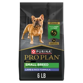 Purina Pro Plan Small Breed High Protein Dog Food Dry Shredded Blend Lamb and Rice Formula - 6 lb. Bag