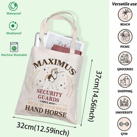 FOTAP Maximus Inspire Princess Horses Magical Kingdom Tote Bag Gift Tangled Horse Handbag Horse Lover Gift, White