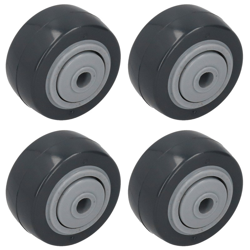4Pcs Mute Wheel PU AntiWinding Furniture Trolley Directional Caster 2in