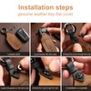 Aoocar Leather Key Fob Cover, Compatible with Subaru Forester CrossTrek