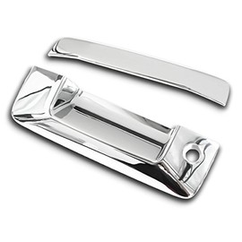 Cobra-Tek Fits 2015-Up GMC Canyon Tailgate Handle Cover W/Keyhole, W/O Camera Chrome