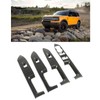 4 Pcs Door Window Control Panel Cover Carbon Fiber Style