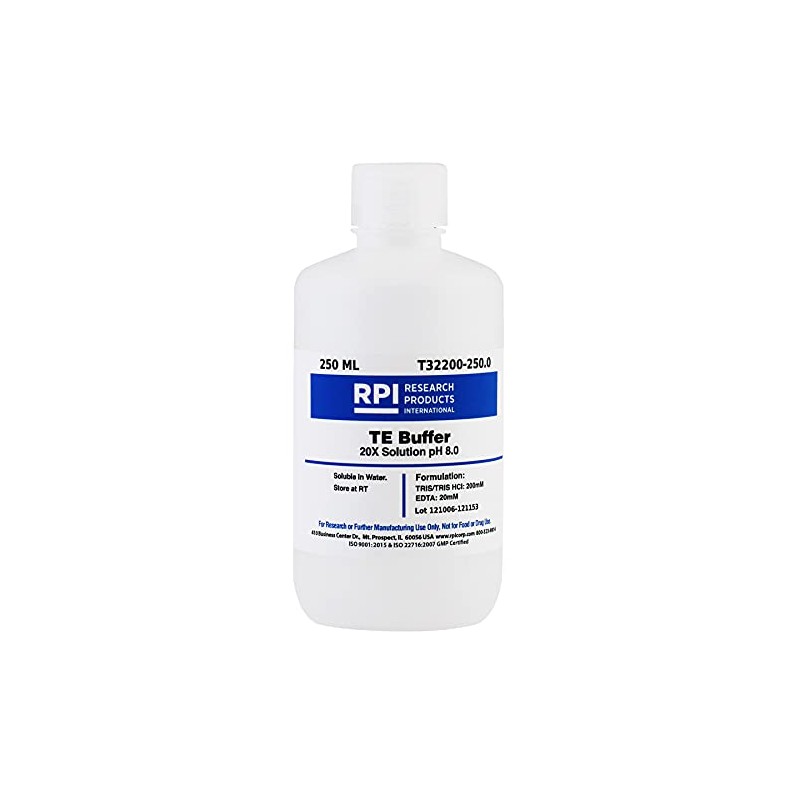 TE Buffer 20X Solution pH 8.0, 250 Milliliters
