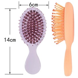 24PCS Mini Travel Hair Brush Detangling Hair Combs Set Wedding Anniversary Portable Pocket Hair Brush Combs Wet Dry Hair for Baby Birthday Return Gift Baby shower Party Supplies (Straight)