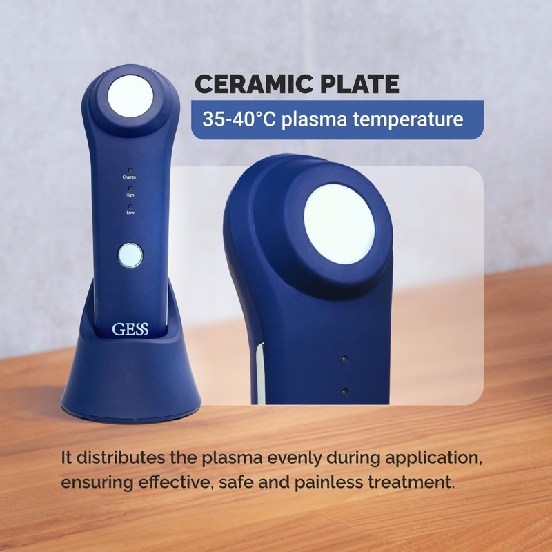 GESS Plasma Energy Cold Plasma Massager with Ceramic Plate, Skin