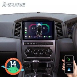 A-Sure For 2005-2007 Jeep Grand Cherokee CarPlay Android 14 GPS Navi Car Stereo Radio