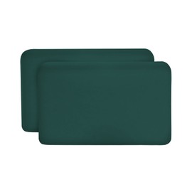 Cushion Cover 25 x 40 cm Sea Green Double Pack, Perfect for Volar Travel Pillow, Cotton (Double Jersey), Non-Iron and Tumble Dryer-safe, Cushion Covers Set of 2 with Zip, Oeko-Tex Certified