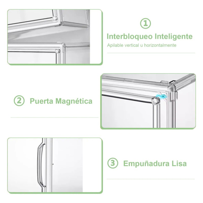 Vitrina Acrílica De 2 Niveles Para Figuras Y Colecciones