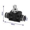 Micro Traders 5pcs 8mm Tube OD Air Flow Control Valve